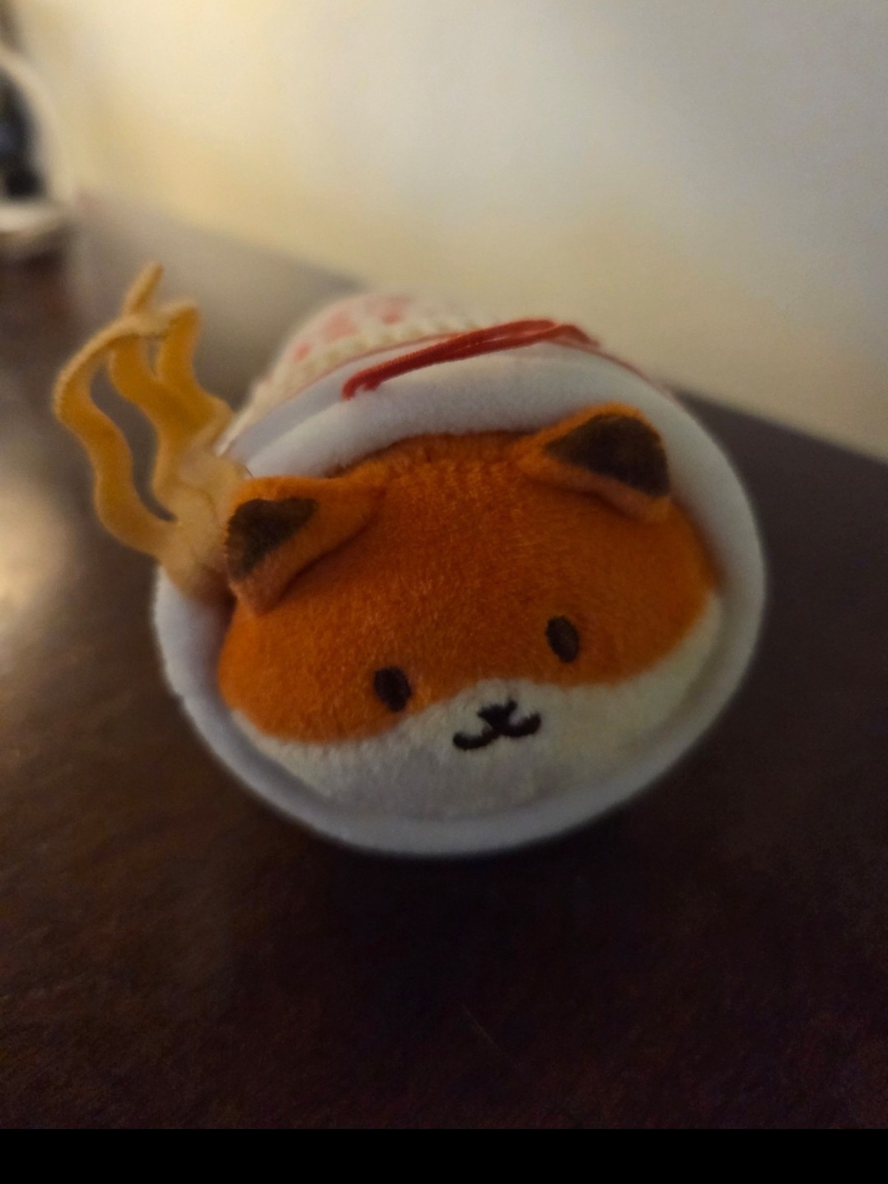 Anirollz nissin cup of noodles fox in a cup plush